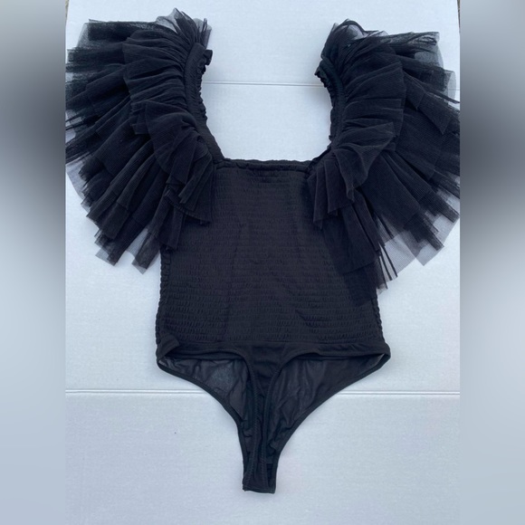 New Free People Kill the Lights Black Bodysuit - Picture 6 of 11